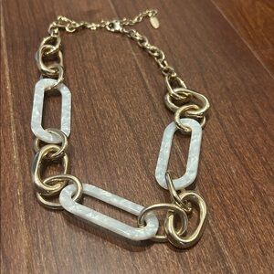 Gold Chain And Resin Necklace